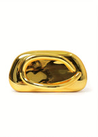 Ouro acrílico metal fechamento caixa saco de embreagem feminina noite festa de casamento bonito bolsa bolsas prata 2025 primavera nova moda ins