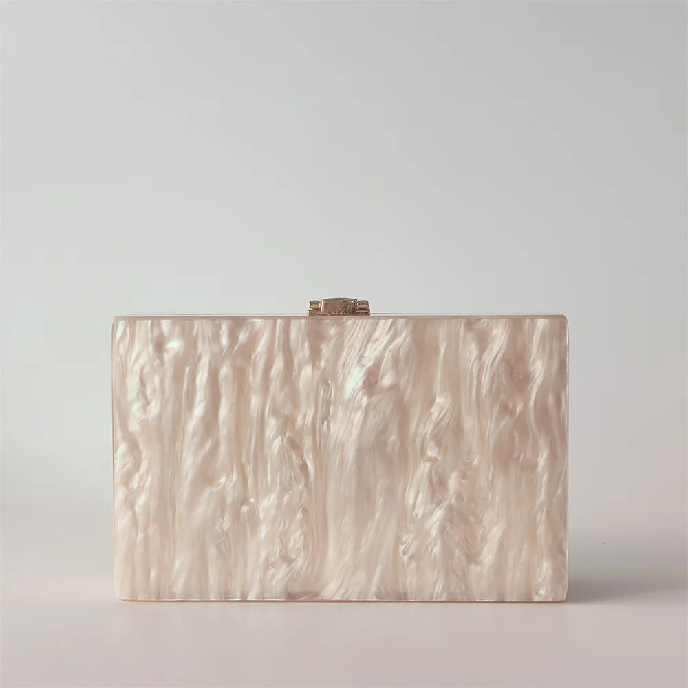 Mármore pérola listrado onda acrílico sacos de noite sacs à principal ombro mensageiro aleta feminina festa menina bolsa bolsas saco