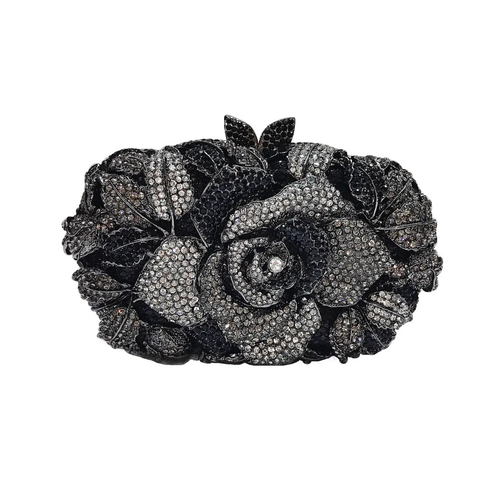 Clutch Cristal Floral Jade