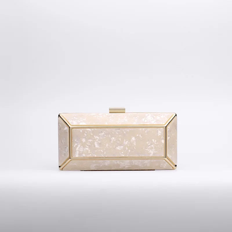 2024 na moda acrílico único saco de noite feminino vestido de mão versátil ombro único inclinação crossbody sistema bolso