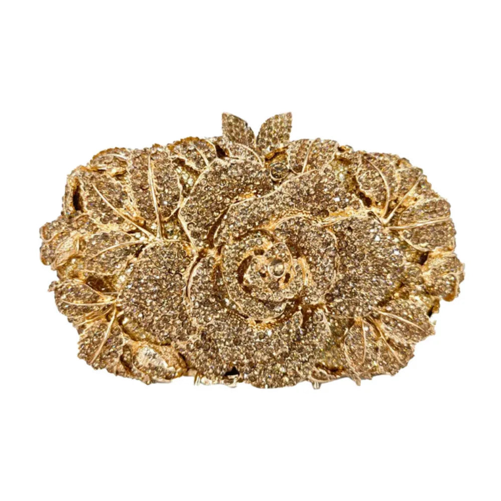 Clutch Cristal Floral Jade