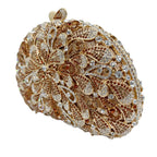 Luxo oco-para fora strass embreagem para mulheres mão-conjunto de cristal saco de festa de casamento noiva bolsa de noite minaudière (atacado) ​