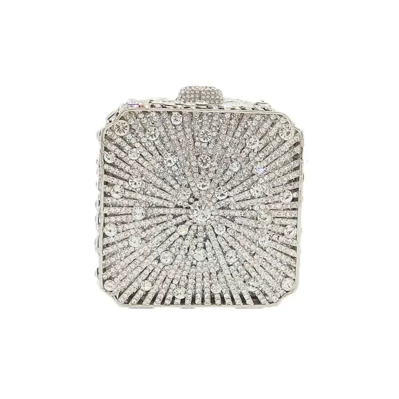 Cristal Noite Embreagem Para Mulheres, Bolsa De Casamento, Embreagem De Noiva, Minaudiere Box, Bolsas De Strass, Boutique, Em Stock