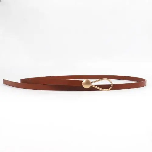 Nova pérola fivela fina cinto feminino couro do plutônio elegante ajustável selvagens cintura cor de ouro fivela cintos femininos