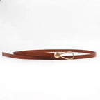 Nova pérola fivela fina cinto feminino couro do plutônio elegante ajustável selvagens cintura cor de ouro fivela cintos femininos
