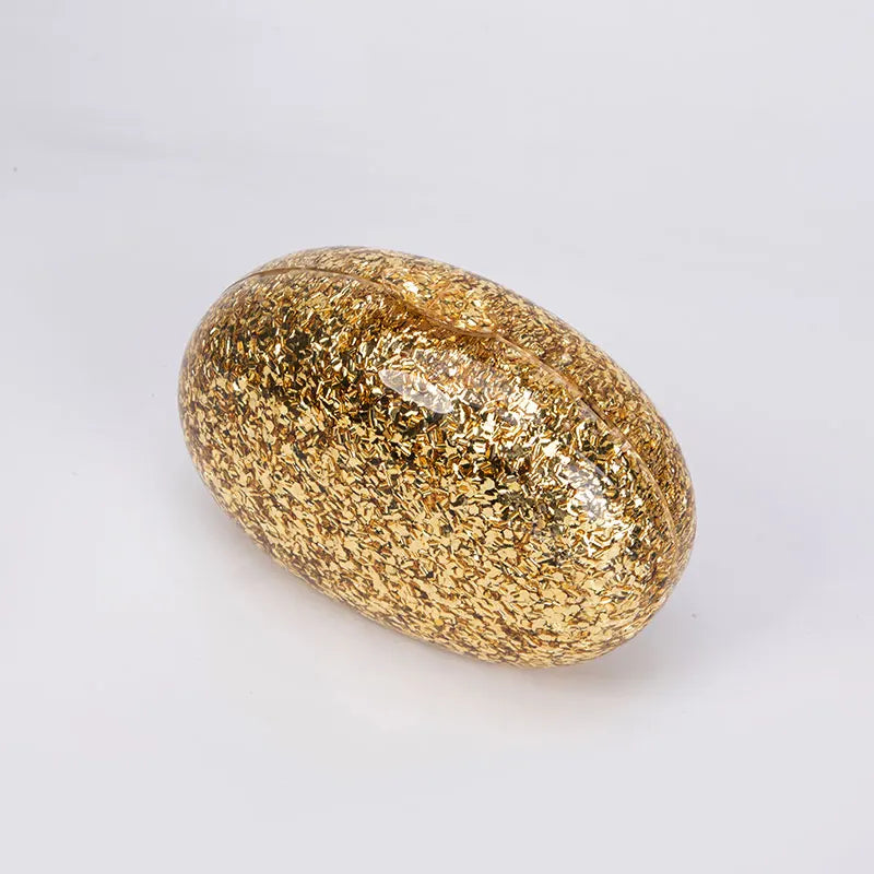 Shell bolsa de luxo feminina ombro crossbody armazenamento bolsa sacos noite glitter genuíno moda mulher mão ouro bolsa marca