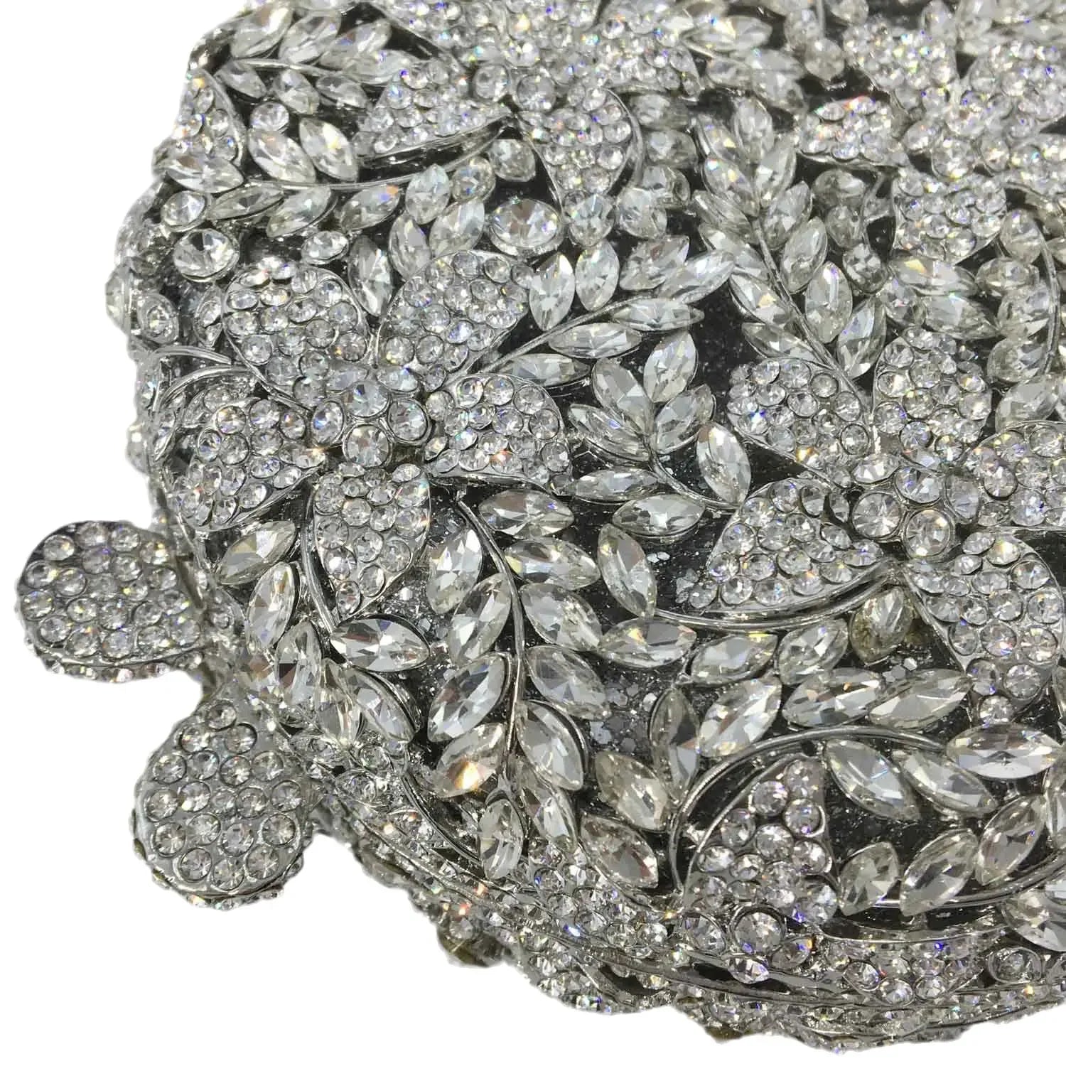 Boutique de fgg luz azul safira flor cristal sacos de noite para festa de casamento feminino strass bolsas nupcial saco de embreagem