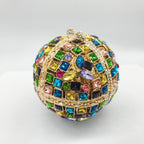 2025 novo design presente do dia das mães vitral strass embreagem em forma de sino oco diamante banquete baile de formatura senhoras saco de noite