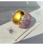 Alizekerr balão de ar quente em forma de cristal sacos de noite feminino luxo elegante único strass circular embreagem bolsas festa casamento