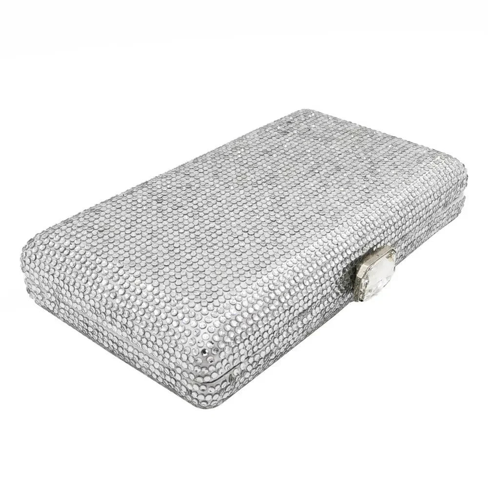 Fgg bolsa de noite cor sólida bolsa de diamante europeia e americana bolsa de banquete bolsa de noiva bolsa de mão de diamante material duro