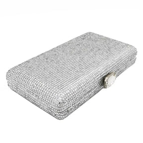 Fgg bolsa de noite cor sólida bolsa de diamante europeia e americana bolsa de banquete bolsa de noiva bolsa de mão de diamante material duro