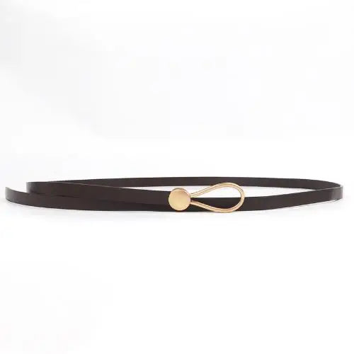 Nova pérola fivela fina cinto feminino couro do plutônio elegante ajustável selvagens cintura cor de ouro fivela cintos femininos