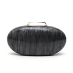Sc marca de luxo elegante acrílico ímã fechamento embreagem bolsa em forma oval se encaixa celular design chique noiva bolsa casamento festa