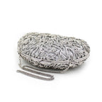 2025 venda quente dendritic cristal diamante-cravejado bolsa brilhante saco de noite dourado para mulher