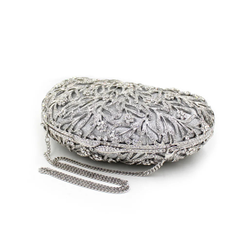 2025 venda quente dendritic cristal diamante-cravejado bolsa brilhante saco de noite dourado para mulher