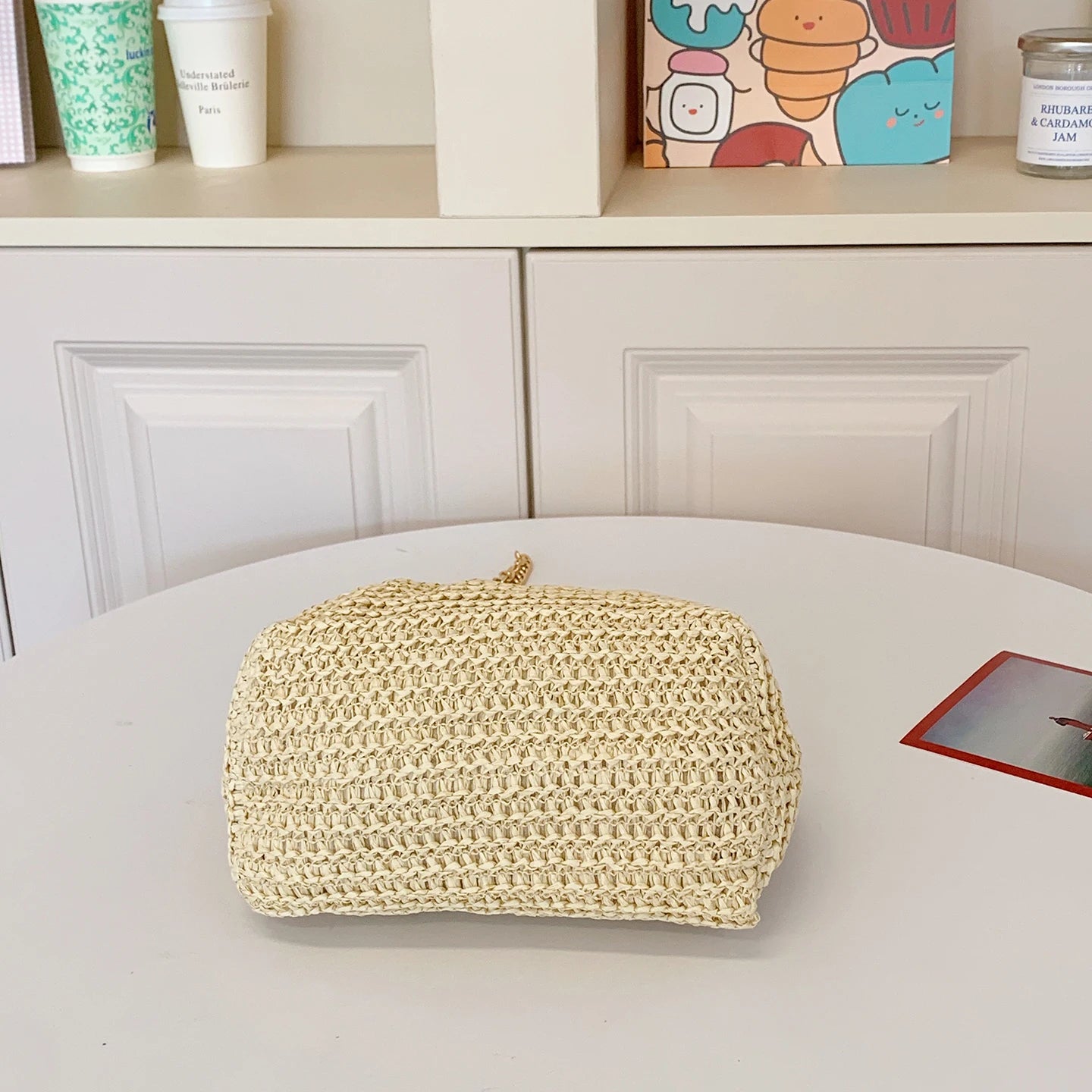 LEFTSIDE Weave Pequenas Bolsas de Ombro de Palha para Mulheres 2025 Novo Verão Bolsa Crossbody Femininas Tecer ​ Bolsas de praia de ráfia