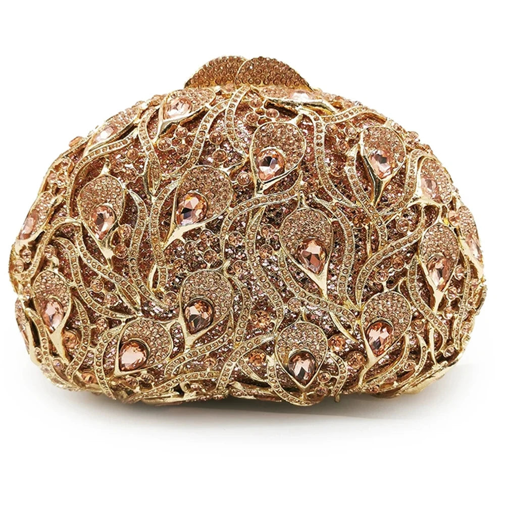 Branco claro pedra saco de noite bolsas luxo diamante garras senhora cocktail ouro metálico bolsa feminina menina banquete bolsas