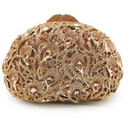 Branco claro pedra saco de noite bolsas luxo diamante garras senhora cocktail ouro metálico bolsa feminina menina banquete bolsas