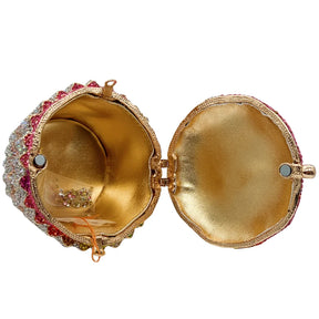 Senhoras bolsa de embreagem noite senhoras festa casamento bonito copo papel colorido azul escuro grande bolo strass cristal embreagem saco noite