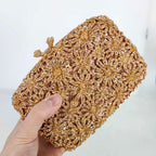 Boutique de fgg crisântemo flor sacos de noite e embraiagens feminino cristal embreagem festa casamento strass bolsas bolsas
