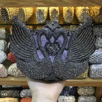 Bolsa feminina de embreagem prateada lantejoulas, bolsa nupcial, festa de casamento, embreagens metálicas, bolsa azul, lantejoulas, diamante, Minaudiere, noite