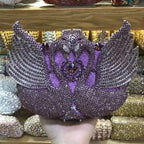 Bolsa feminina de embreagem prateada lantejoulas, bolsa nupcial, festa de casamento, embreagens metálicas, bolsa azul, lantejoulas, diamante, Minaudiere, noite