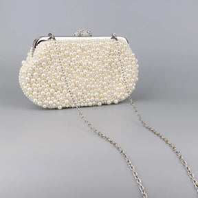 Bolsa de Noite Transfronteiriça de Pérolas Fena, Bolsa de Mão E de Poliéster io para Banquete, Jr e Festas ...