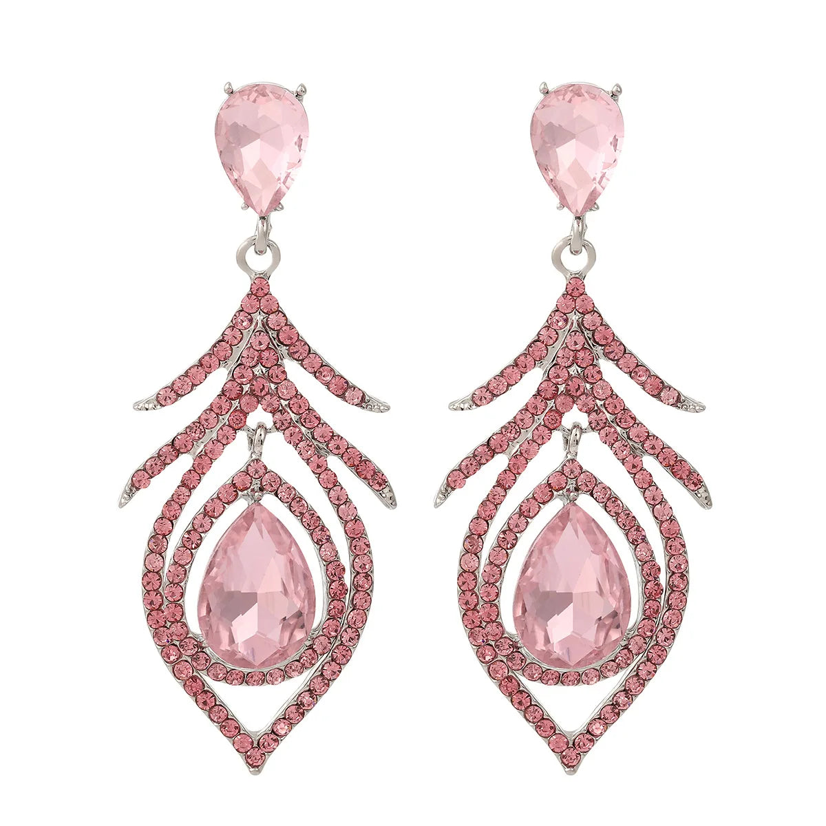 Novidade na tendência 2025 brincos femininos meninas gota de água em forma de luxo banquete jóias cor brincos de cristal para mulheres jóias