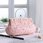 Bolsa de design de lantejoulas para mulheres, grande capacidade, portátil, frisada, bolsa de casamento, acessórios de moda