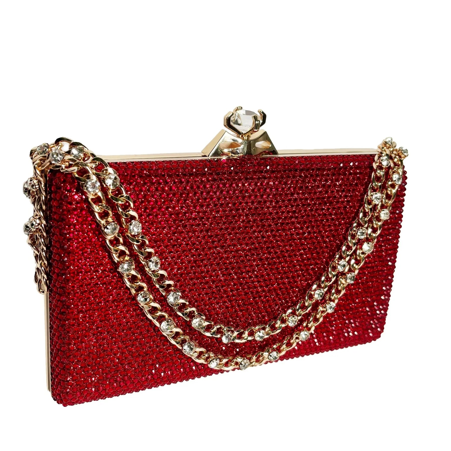 Bolsa de ombro feminina com diamante brilhante, bolsa de ombro para festa à noite, alça única, bolsa de casamento brilhante, versátil, material rígido