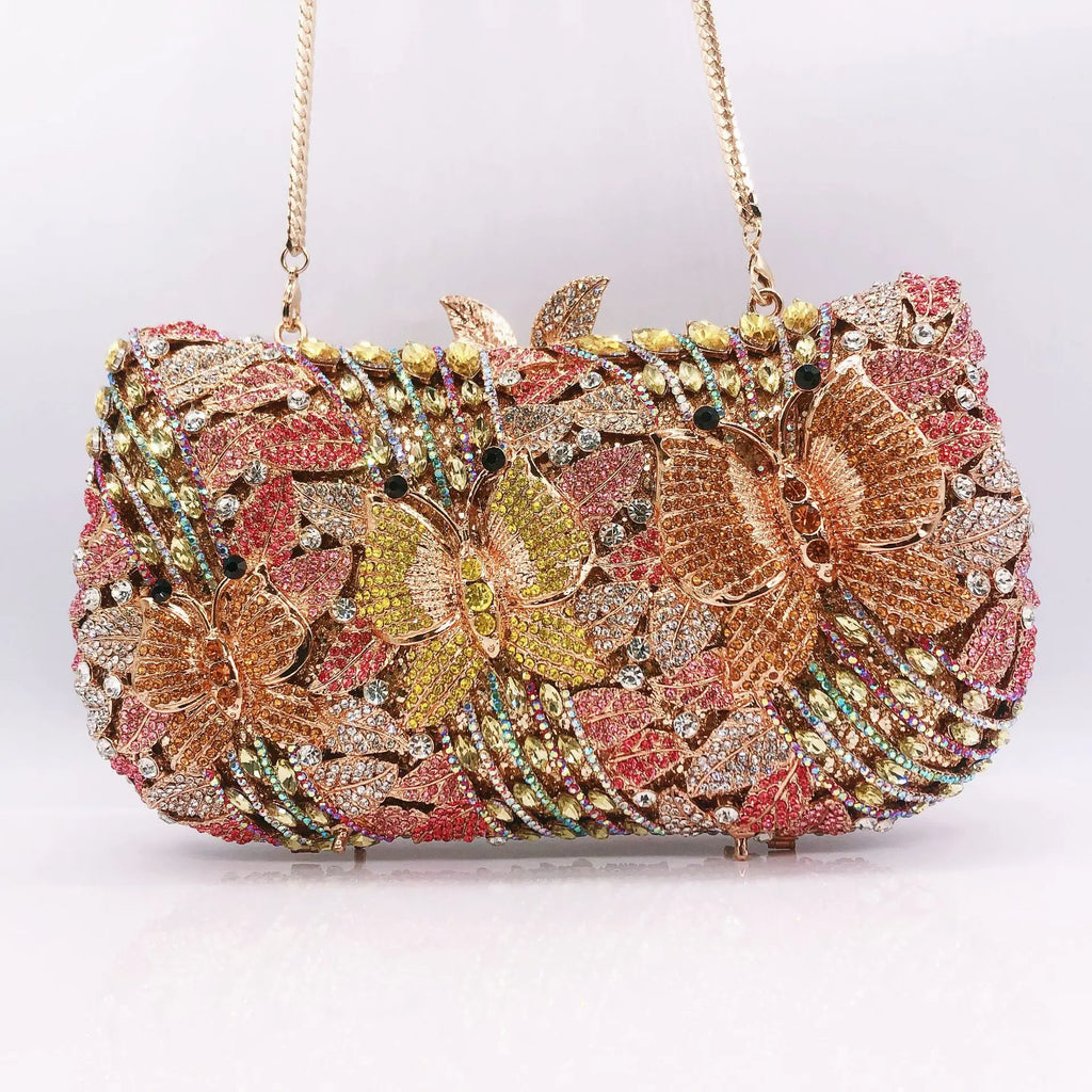 Oco para fora das mulheres saco de noite ouro cristal banquete bolsa luxo diamante embreagem bolsa casamento noiva sacos elegante jantar saco