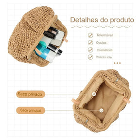 Bolsa Clutch Palha Caraíva