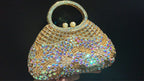 Bolsa de jantar de diamante grande capacidade ombro crossbody oco strass bolsa feminina banquete bolsa de embreagem