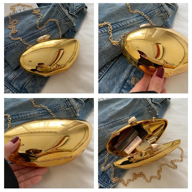 Bolsa feminina em forma de manga bolsa acrílica famosa corrente crossbody caixa feminina bolsa de jantar
