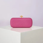 Bolsa Transversal B Home de PU Trançado, Bolsa de Ombro ande com Corrente, Estilo Europeu Moderno, Superfície ia, Cor Pura