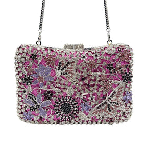 Xiyuan marca de luxo designer cristais sacos noite moda feminina diamantes bolsa festa casamento flor garras nupciais