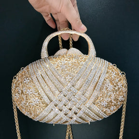 Nova chegada diamante cravejado noite banquete saco cross-border estilo europeu e americano saco de mão com ombro único clutc