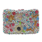 Xiyuan marca de luxo designer cristais sacos noite moda feminina diamantes bolsa festa casamento flor garras nupciais