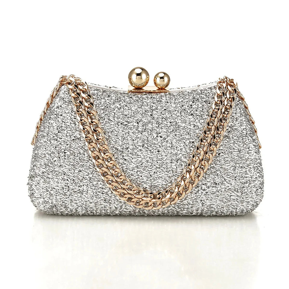 Bolsa de noite versátil, bolsa de jantar, ombro único, crossbody, com bolso para telefone, forro de nylon, formato de travesseiro exterior pu