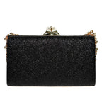 Bolsa de ombro feminina com diamante brilhante, bolsa de ombro para festa à noite, alça única, bolsa de casamento brilhante, versátil, material rígido