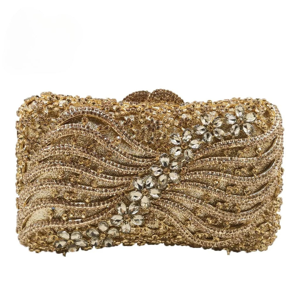 Clutch Cristal Butterfly Honey
