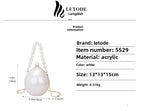 Elegante pérola bolsa crossbody jantar saco festa de casamento vestido de noite saco forma ovo ganso moda nova chegada