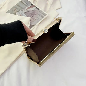 Elegante jantar saco de embreagem bolsa de ombro feminino brilhante grampo de cabelo pequena caixa de maquiagem nova 2025 tendência da moda
