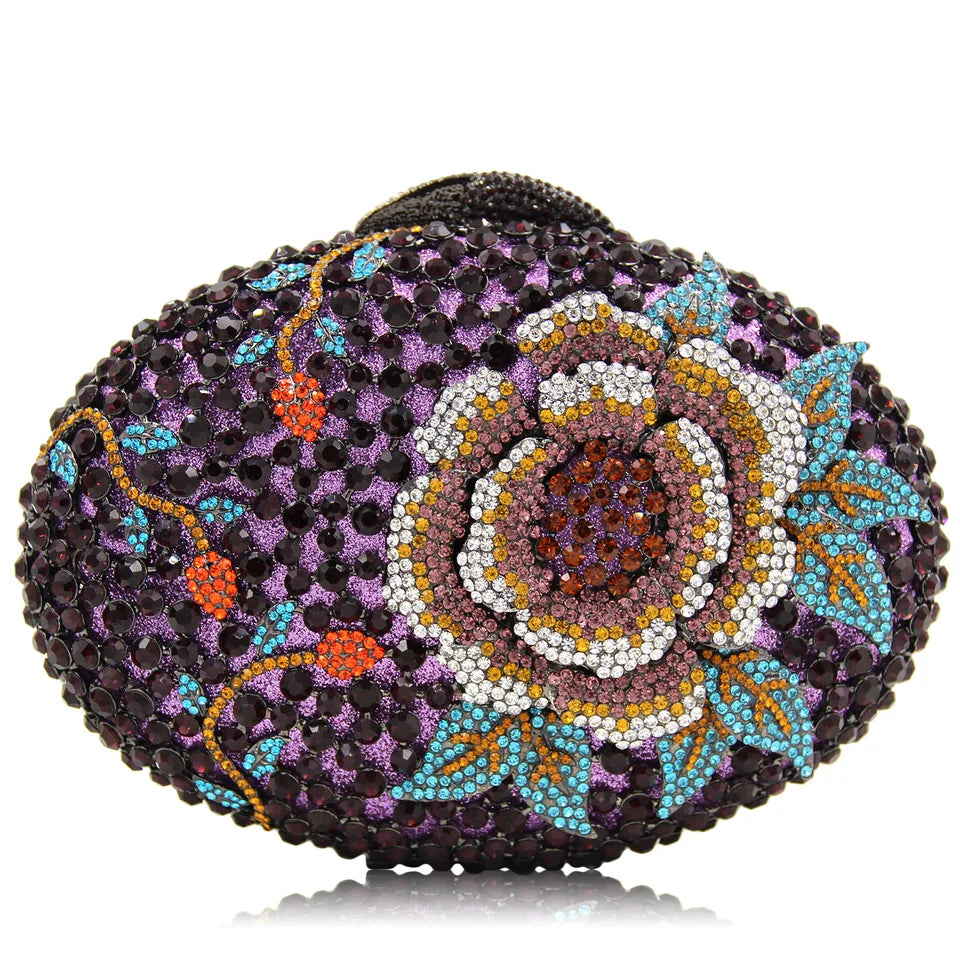 Clutch Cristal Floral Meliara