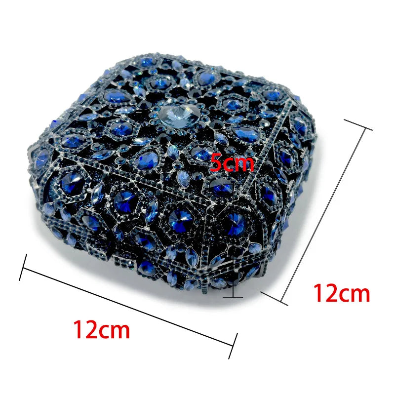 Feminino maquiagem mini caso de luxo designer bolsas cristal vidro banquete sacos strass jantar bolsa embreagem sacos festa do vintage