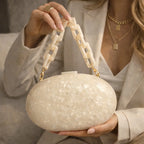 Embreagem crossbody saco corrente acrílico novidade casamento noite fora-branco ombro feminino designer bolsas de luxo novo na bolsa
