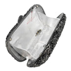 Boutique de fgg flor cristal bolsas de embreagem para mulheres elegantes, sacos de noite de strass floral, bolsa dura minaudiere