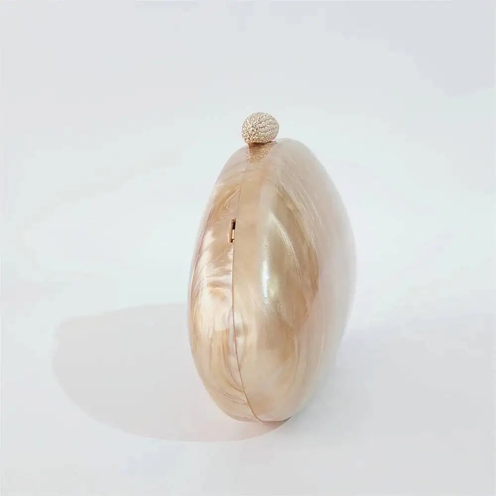 Oval areia nu pérola acrílico caixa feminina saco do mensageiro bolsa de casamento europeu elegante noite bonito verão pro casual saco embreagem
