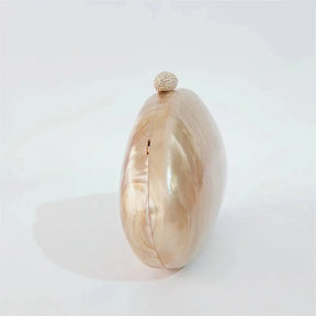 Oval areia nu pérola acrílico caixa feminina saco do mensageiro bolsa de casamento europeu elegante noite bonito verão pro casual saco embreagem