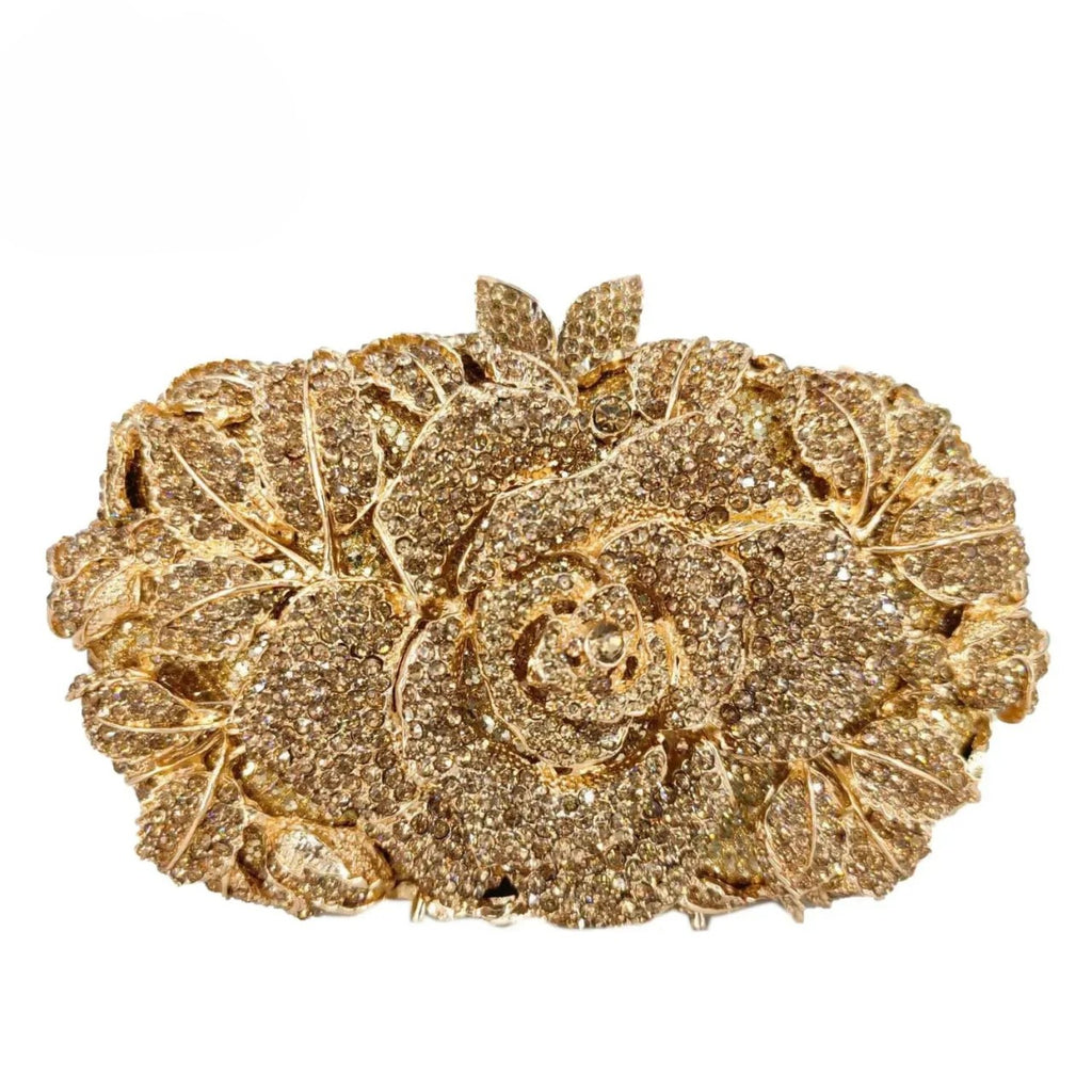Clutch Cristal Floral Jade